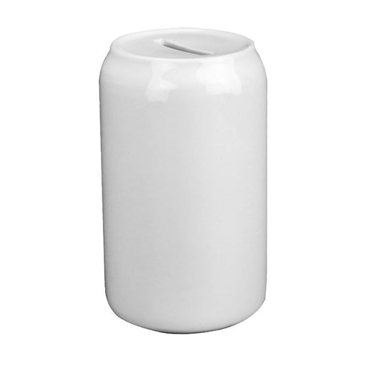 3 Pieces Sublimation Blank Cola Shape White Piggy Bank, DIY Heat Transfer Print Child to Cherish Ceramic Pig Money Piggy Banks for Boys Girls Kids