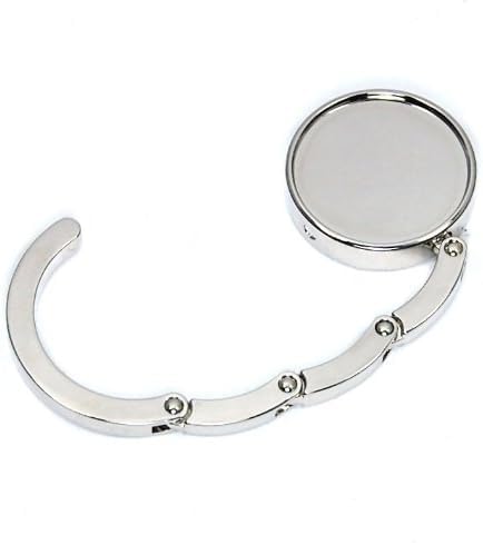 SCCFMM 20 Pieces Sublimation Blank Personalized Purse Hooks DIY Heat Transfer Print Handbag Hangers Portable and Foldable Custom Unique Bag Hook for Men Mother Girlfriend Women Gifts