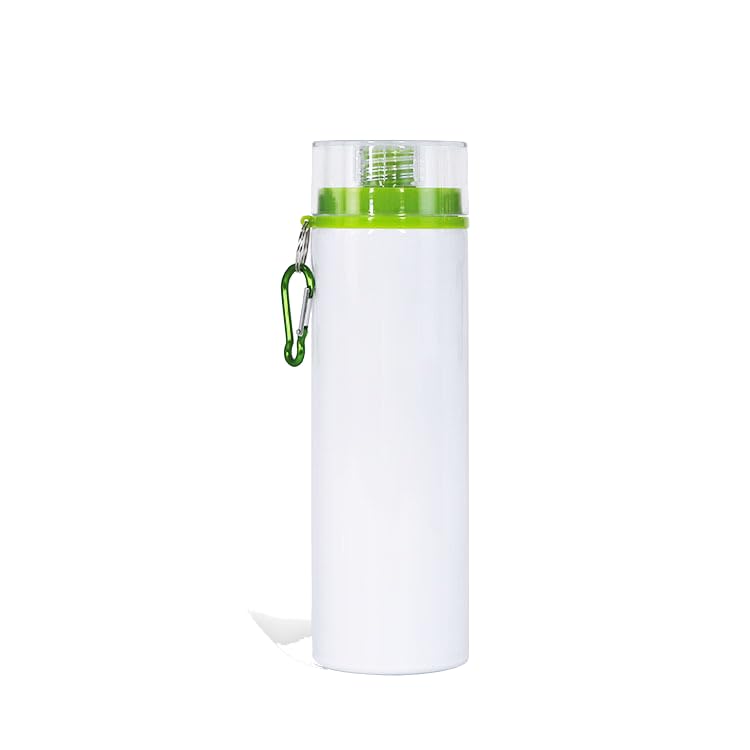 8pcs 750ml/25oz Sublimation Blank Aluminum Sports Bottle With Color Lids DIY Heat Press Outdoor Sport Water Bottle with Cover