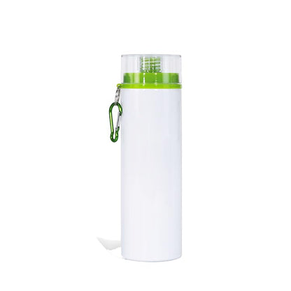 8pcs 750ml/25oz Sublimation Blank Aluminum Sports Bottle With Color Lids DIY Heat Press Outdoor Sport Water Bottle with Cover