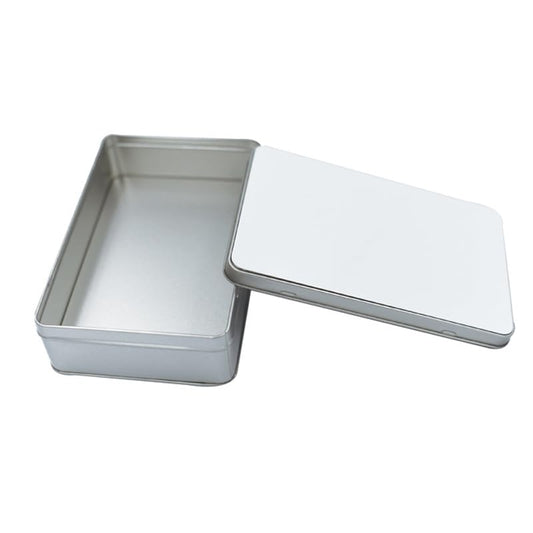 5 Pieces Sublimation Blank Metal Candy Tin Box with Lid Metal Trinket Tins Container Rectangle Shape for DIY Heat Transfer Print