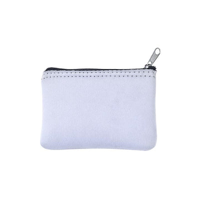 30 PCS Sublimation Blanks Neoprene Coins Purse Bag DIY Heat Transfer Print Card Holder Bag Zipper Toiletry Pouch Case DIY Craft Bags For Women Ladies