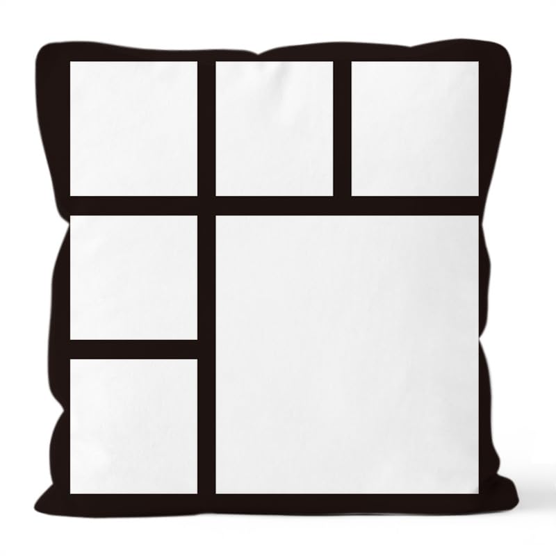 SCCFMM 20 Pieces Sublimation Blank 6 Panel Pillow Case Sublimation Polyester Pillow Cover DIY Heat Transfer Print Case Throw Pillow Covers 15.7 x 15.7 Inch for Sofa Couch