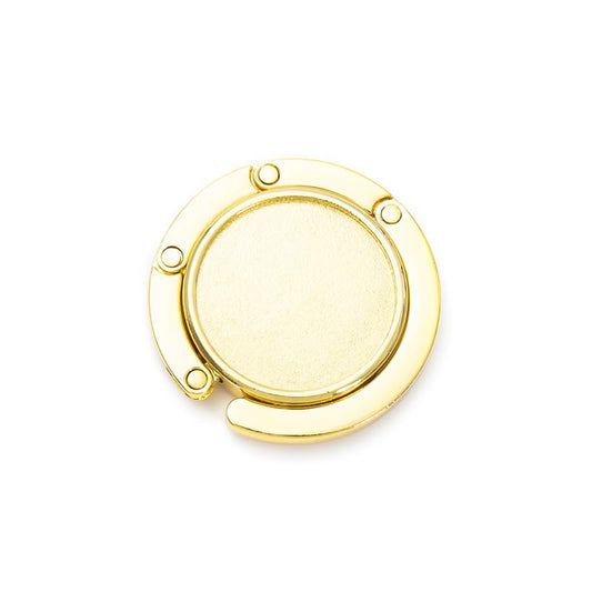 SCCFMM 20 Pieces Sublimation Blank Gold Personalized Purse Hooks DIY Heat Transfer Print Handbag Hangers Portable and Foldable Custom Unique Bag Hook for Men Mother Girlfriend Women Gifts (Gold)