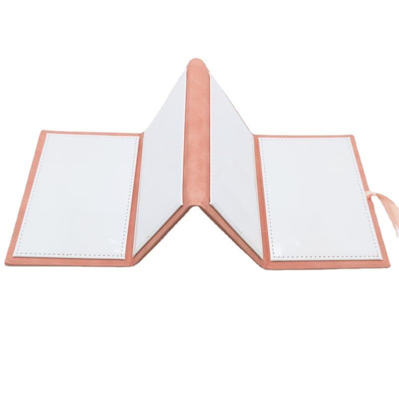 SCCFMM 4 Pack Sublimation Blanks Photo Album Creative 4 * 6 inch PU Leather Folding Photo Frame for 4 Photos DIY Heat Press Print