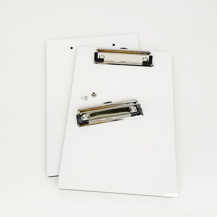5 Pack Sublimation Blank Clipboard MDF A5 Letter Size 8.9'' x 6.5'' DIY Heat Transfer Print Teacher Blanks for Office Products DIY Handmade Craft Sublimation Ornaments