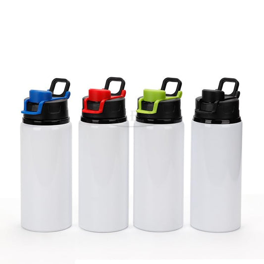 SCCFMM 8 Pack 20 oz Sublimation Blank Tumblers Outdoor Sport Bottles Aluminium Water Bottle with Color Straw Lid Blank Tumbler Heat Tape for DIY Heat Transfer