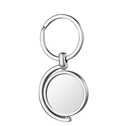 SCCFMM 30pieces Sublimation Keychains Blank Rotate Key Chains DIY Heat Transfer Press Keyrings Double side Pictures Key Rings Personalized Gifts For Women Girls