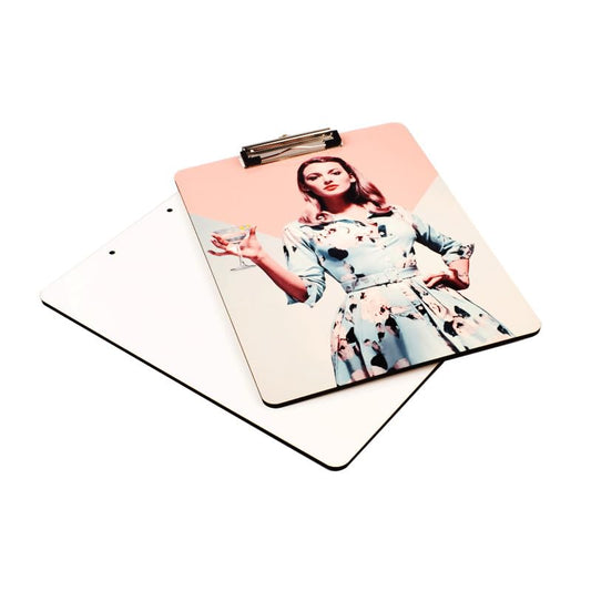 5 Pack Sublimation Blank Clipboard MDF A4 Letter Size 8.8'' x 12.4'' DIY Heat Transfer Print Teacher Blanks for Office Products DIY Handmade Craft Sublimation Ornaments