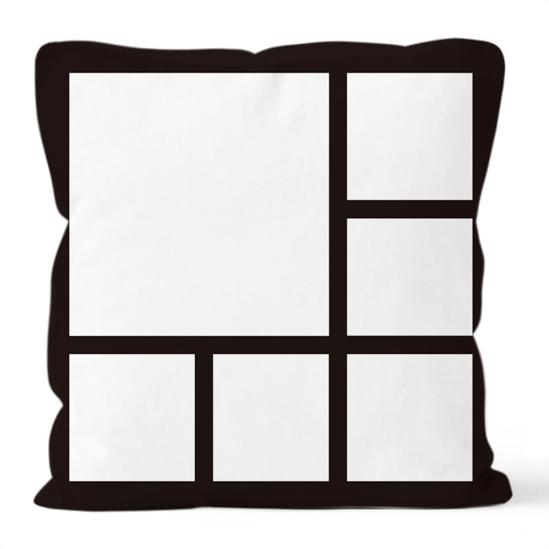 SCCFMM 20 Pieces Sublimation Blank 6 Panel Pillow Case Sublimation Polyester Pillow Cover DIY Heat Transfer Print Case Throw Pillow Covers 15.7 x 15.7 Inch for Sofa Couch