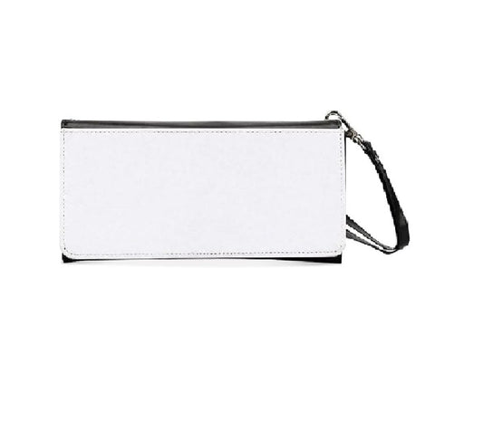 5 PiecesSublimation Blank Long Wallet, Fashion Ladies PU Leather Wallets, Heat Transfer Large Capacity Secure Buckle Leather Clutch Wallet, DIY Craft Long Purse for Women Girl Gift