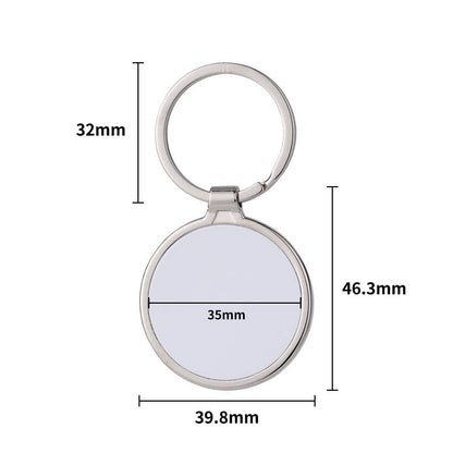 SCCFMM 30pcs Sublimation Blank Metal Keychain Bulk Sublimation Blanks Keychain with Key Ring Heat Transfer Keychains for Christmas Valentine Graduation Day Present