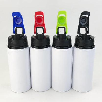 SCCFMM 8 Pack 20 oz Sublimation Blank Tumblers Outdoor Sport Bottles Aluminium Water Bottle with Color Straw Lid Blank Tumbler Heat Tape for DIY Heat Transfer
