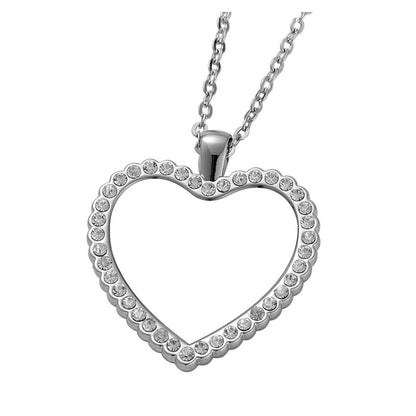 50 Set Sublimation Rhinestone Trays Pendant Necklace Chain Set, Including 25 set Oval Shape Blank Rhinestone Bezel Trays, 25 set Heart Shape Thick Chains with 50 Sublimation Discs for DIY Heat Transfer Print