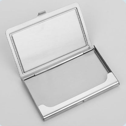 SCCFMM 10 Pcs Sublimation Blank Zinc Alloy Business Card Holder Metal Organizer Card Case Pocket DIY Heat Transfer Blank Card Carrier Case DIY Business Card Case for Men Women