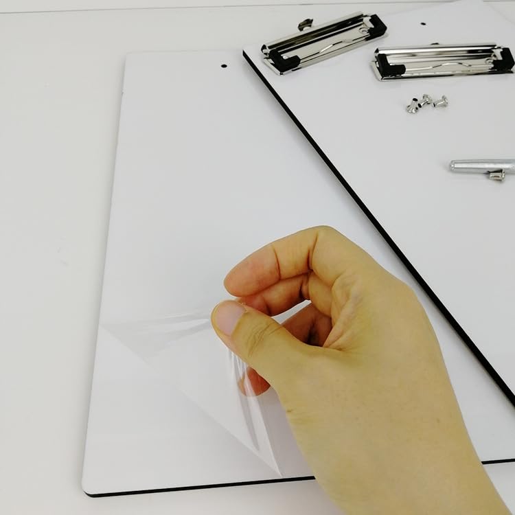 5 Pack Sublimation Blank Clipboard MDF A4 Letter Size 8.8'' x 12.4'' DIY Heat Transfer Print Teacher Blanks for Office Products DIY Handmade Craft Sublimation Ornaments