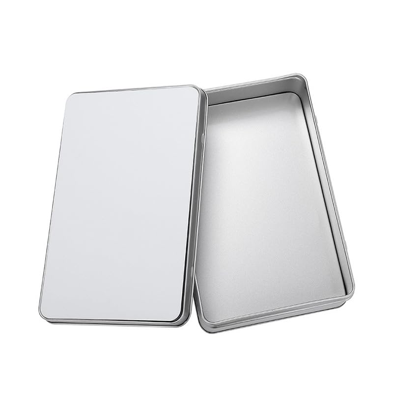 5 Pieces Sublimation Blank Metal Candy Tin Box with Lid Metal Trinket Tins Container Rectangle Shape for DIY Heat Transfer Print