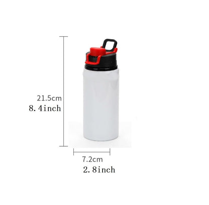 SCCFMM 8 Pack 20 oz Sublimation Blank Tumblers Outdoor Sport Bottles Aluminium Water Bottle with Color Straw Lid Blank Tumbler Heat Tape for DIY Heat Transfer