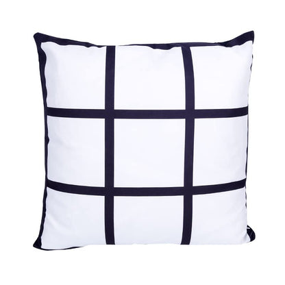 20Pieces Sublimation Blanks 9 Panel Pillow Case DIY Polyester Cushion Cover 15.7 x 15.7 Inch for Sublimation Heat Transfer Printing Sofa Couch No Pillow Insert