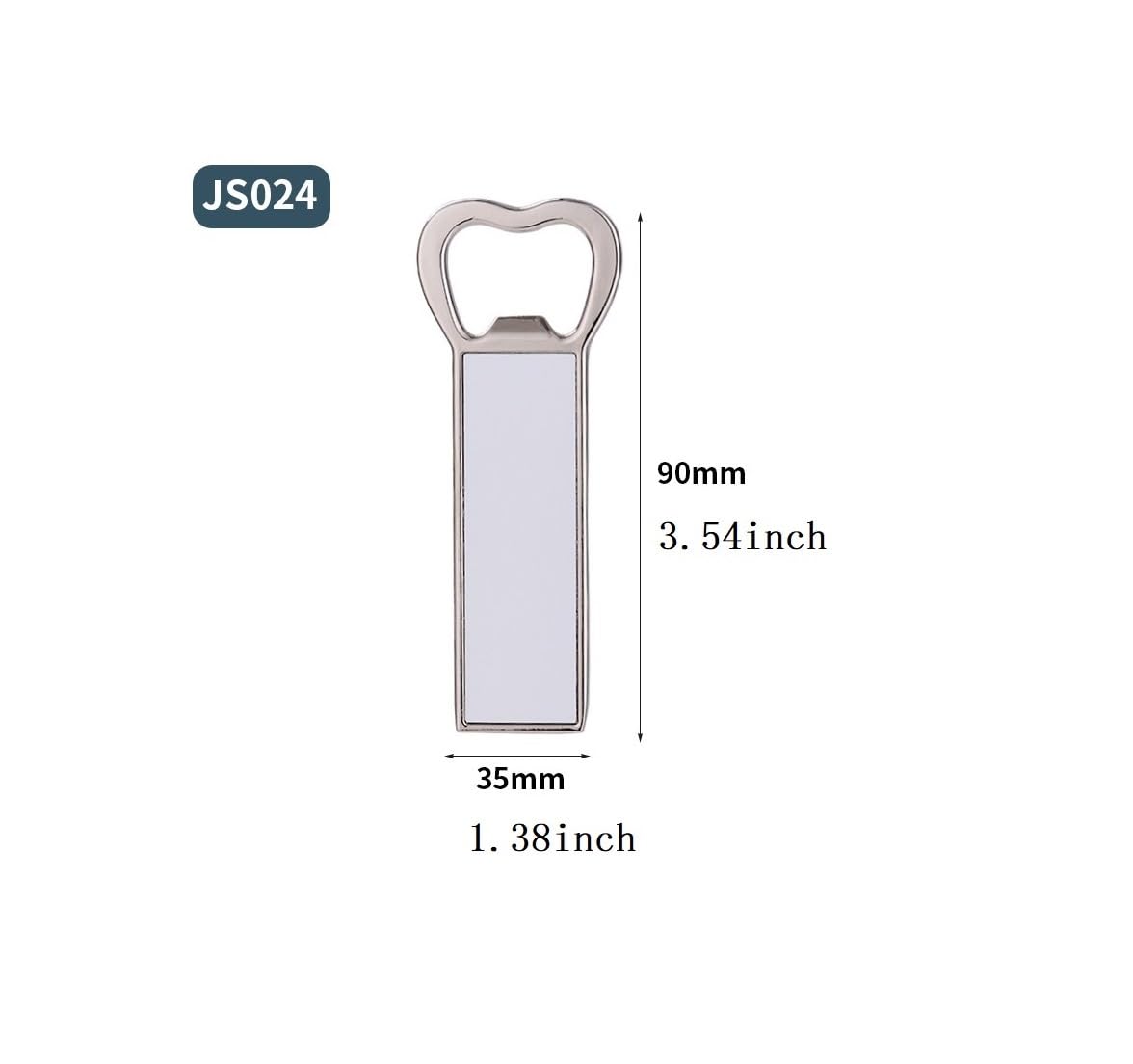 30 Pcs Sublimation Blanks Metal Bottle Opener With Fridge Magnet Beer Bottle Opener DIY Heat Transfer Metal Refrigerator Magnet for Wedding Party Bar Kitchen Restaurant