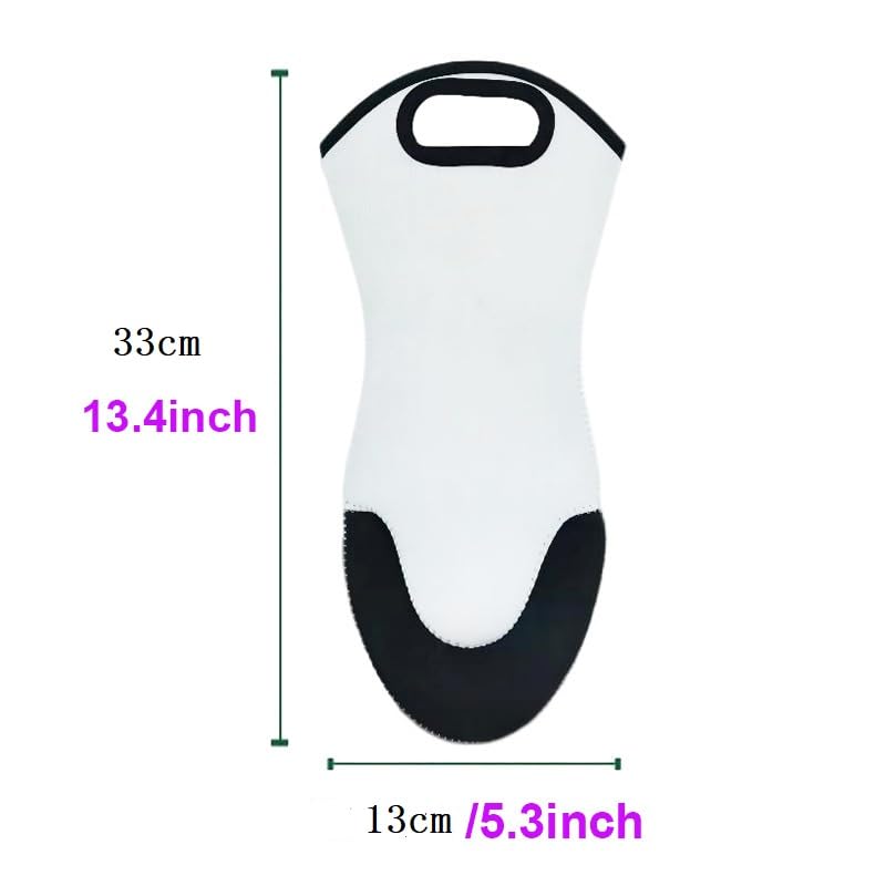 20 Pieces Blank Sublimation Neoprene Oven Glove DIY Heat Transfer Print Heat Resistance Oven Gloves for DIY Kitchen Dining Room Accessories