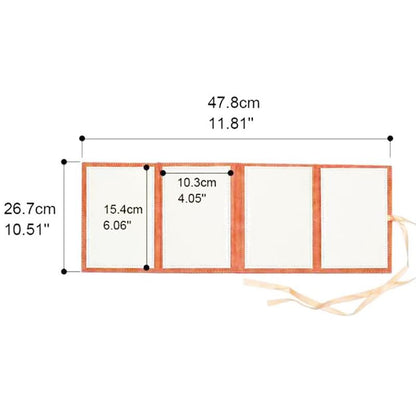 SCCFMM 4 Pack Sublimation Blanks Photo Album Creative 4 * 6 inch PU Leather Folding Photo Frame for 4 Photos DIY Heat Press Print