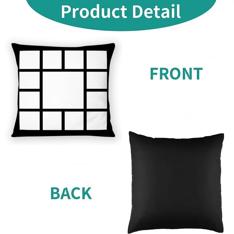 20 Pieces Sublimation Pillow Case Covers Blank Polyester Throw Pillow Covers 15.7 x 15.7 Inch DIY Heat Transfer Pillow Covers with Zipper for Sublimation Printing Couch No Pillow Insert (Z8-1)