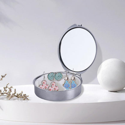 20pieces Sublimation Blank Metal Round Pill Box 3 Compartment Medicine Pill Case,Portable Pocket Purse Pill Box Decorative Metal Medicine Vitamin Organizer for DIY Print