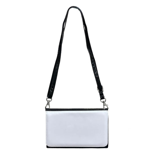 3 Pack Sublimation Blank Wallet With Shoulder Strap Women's Zipper Card Holder Storage Bag Sublimation PU Leather Women's Travel Clutch Wristband DIY Craft Shoulder Bag