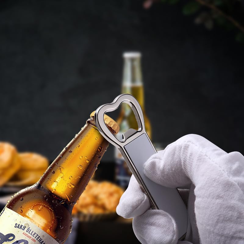 30 Pcs Sublimation Blanks Metal Bottle Opener With Fridge Magnet Beer Bottle Opener DIY Heat Transfer Metal Refrigerator Magnet for Wedding Party Bar Kitchen Restaurant