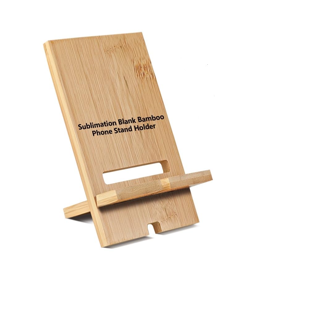 10 Pieces Sublimation Blanks Wood Phone Holder Bulk Sublimation Phone Holders DIY Heat Transfer Sublimation Blank Products Ornaments for DIY Craft Sublimation Photo Picture Frame Blanks
