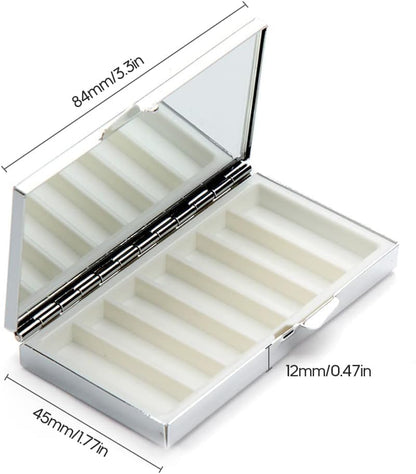20pcs Sublimation Blank Pill Box Metal Rectangle 7 Compartment Medicine Pill Case One Week,DIY Heat Transfer Print Portable Pocket or Purse Pill Box Unique Gift