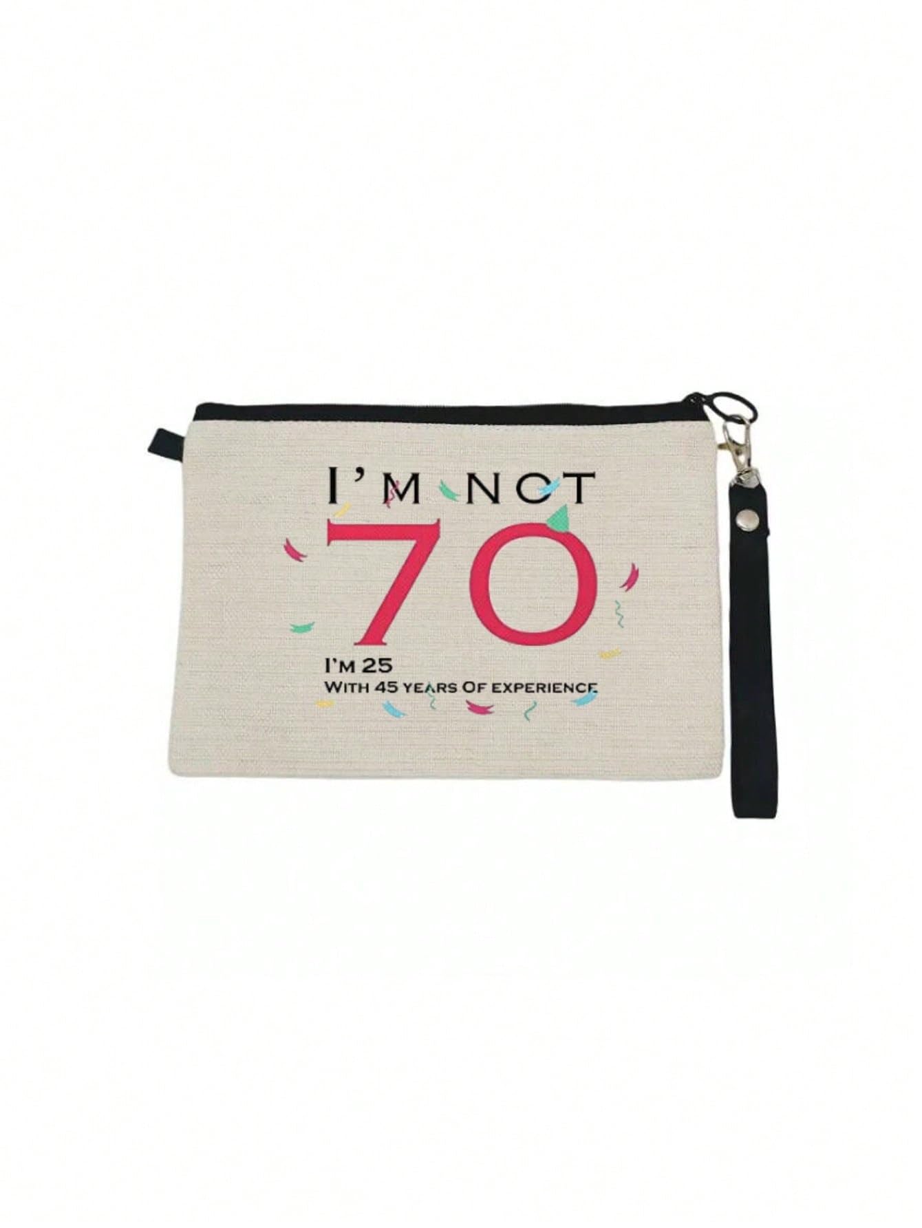 SCCFMM 20 Pack Sublimation Blanks Linen Makeup Bags With Wristband DIY Heat Transfer Print Cosmetic and Pencil Pouches, Multi-Purpose Travel Toiletry Zipper Bags for Crafting and Personalization