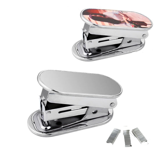 10 PCS Sublimation Blank Mini Stapler Portable Small Staplers DIY Heat Transfer Print Mini Stapler Hand Held Tiny Desk Staplers for Office and School Supplies