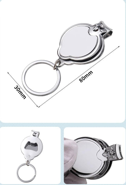 SCCFMM 20 Set Sublimation Blank Multi Function Nail Clipper Keychain with Nail Bottle Opener Keychain DIY Heat Transfer Print for Party Wedding Favor Gift Decorations Souvenirs Guest