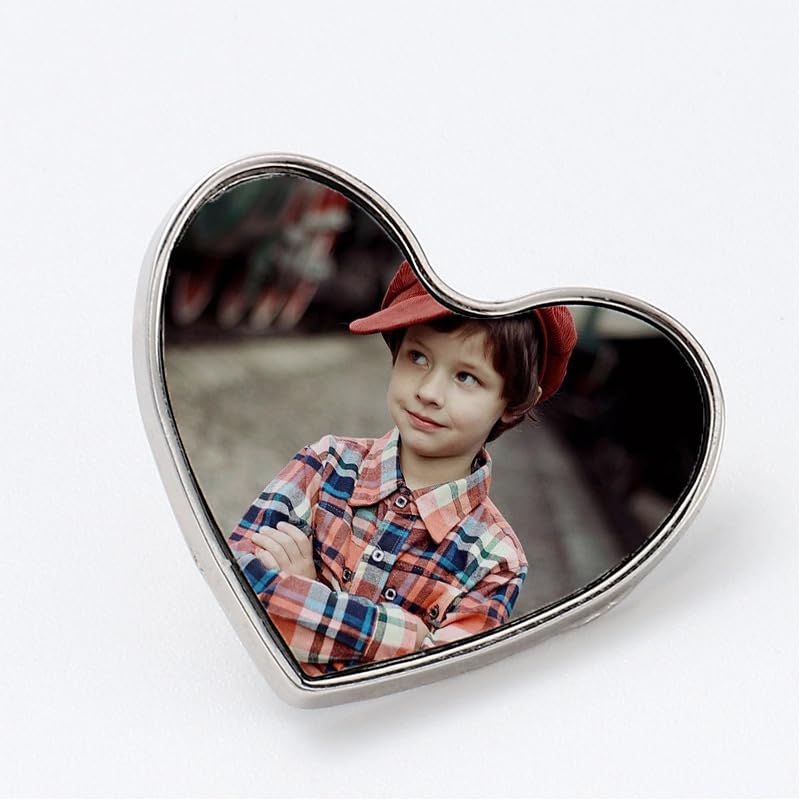 60 Pieces Sublimation Blank Pins Button Pin Badge DIY Heat Transfer Button Badge Sublimation Silver Blank Base Sewing Pins Button for DIY Craft Making School Supplies