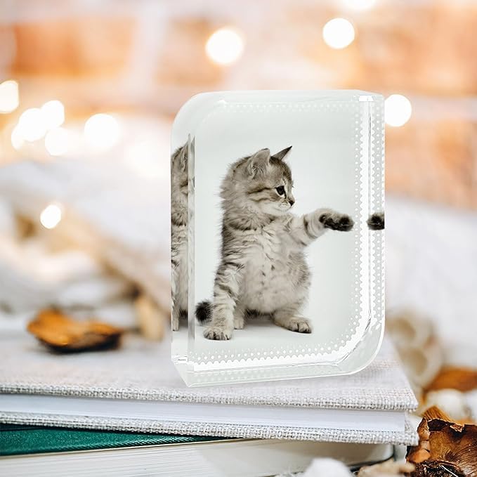 5 Pack Sublimation Blanks Crystal Decorative DIY Heat Transfer Photo Frame Crystal Picture Frame with Box Sublimation Gift for DIY Custom Tabletop Supplies (Cry-2)