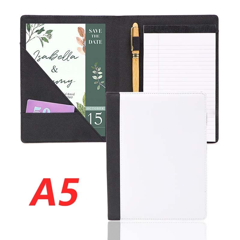 5 Pcs A5 Sublimation Blank Canvas Notebook Journal 30 Pages - Canvas Cover Notebooks for Note Taking Plan Making Diary Writing - School Office Supplies