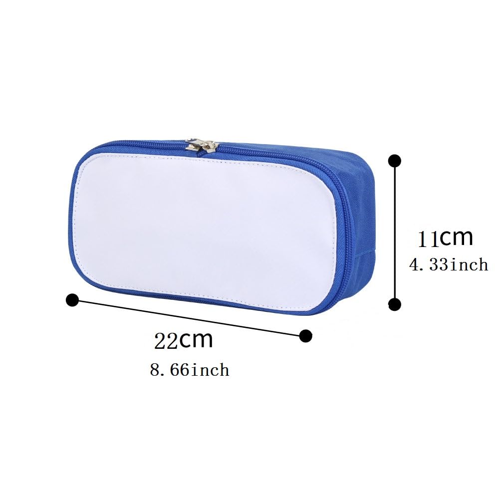 SCCFMM 10Pcs Sublimation Blanks Pencil Case Bags,Travel Makeup Bag Organizer Make Up Bag Removable Lid Design Subliamtion Blank Makeup Bag With Zipper Toiletry Bag DIY Craft Heat Transfer Print (Red)