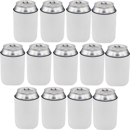 40 Pack Sublimation Blanks Can Coolers, Neoprene Beer Can Cooler Sleeves, DIY Print Collapsible Insulated Reusable Soda Cover Drink Coolies Beer Sleeves for Weddings Bachelorette Parties Party Favors