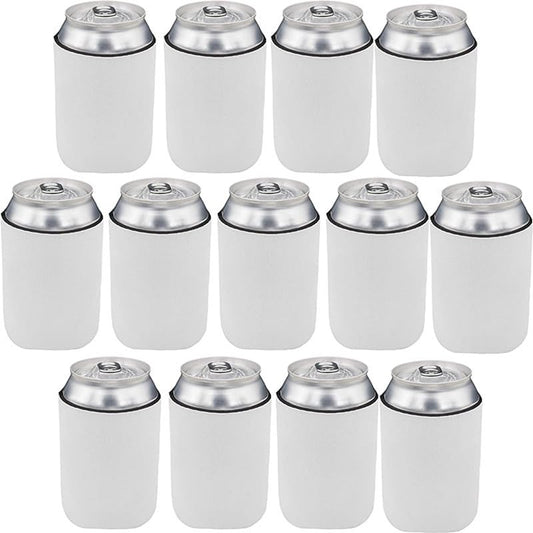 40 Pack Sublimation Blanks Can Coolers, Neoprene Beer Can Cooler Sleeves, DIY Print Collapsible Insulated Reusable Soda Cover Drink Coolies Beer Sleeves for Weddings Bachelorette Parties Party Favors