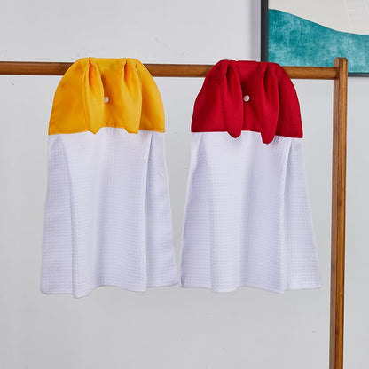 SCCFMM 20pcs Sublimation Blank Towels, DIY Heat Transfer Print Microfiber Kitchen Towel, Modern Multi Purpose Dish Towels with Ear Rabbit for Kitchen Cleaning (1 Color 2 pcs,Total 10 Color)