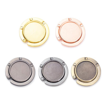 SCCFMM 20 Pieces Sublimation Blank Gold Personalized Purse Hooks DIY Heat Transfer Print Handbag Hangers Portable and Foldable Custom Unique Bag Hook for Men Mother Girlfriend Women Gifts (Gold)