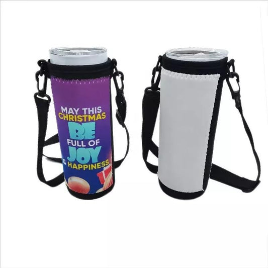 SCCFMM 5 pack Sublimation blanks Neoprene Water Bottle Bag Carrier, 20oz cup sleeve,Insulated Neoprene cup case,Diy Heat Transfer Print ideal for diameter 60mm-90mm cup