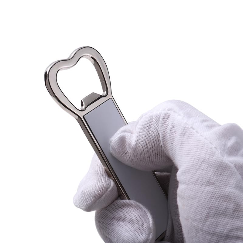 30 Pcs Sublimation Blanks Metal Bottle Opener With Fridge Magnet Beer Bottle Opener DIY Heat Transfer Metal Refrigerator Magnet for Wedding Party Bar Kitchen Restaurant