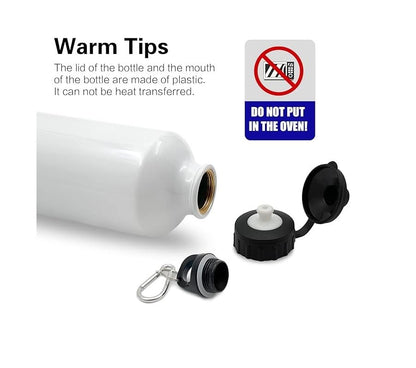 10 Pack, 20oz Sublimation Water Bottle Blanks, 600ML Sports Sublimation Aluminium Bicycle Bottle With 2 Lids Portable Outdoor WaterBottle for Print
