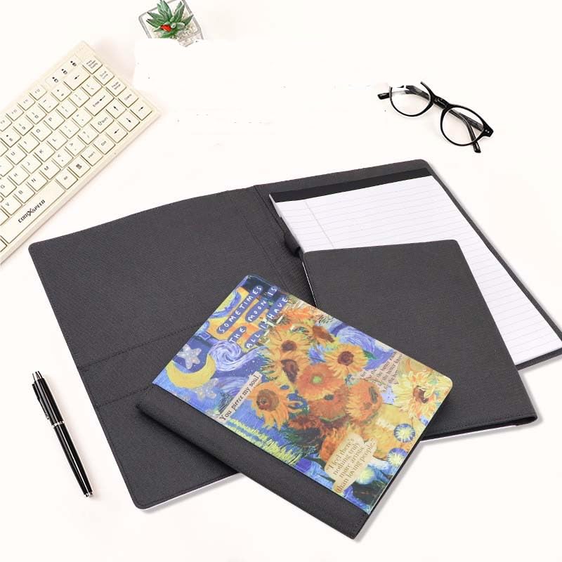 5 Pcs A5 Sublimation Blank Canvas Notebook Journal 30 Pages - Canvas Cover Notebooks for Note Taking Plan Making Diary Writing - School Office Supplies