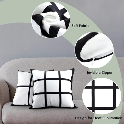 20 Pieces Sublimation Pillow Case Covers Blank Polyester Throw Pillow Covers 15.7 x 15.7 Inch DIY Heat Transfer Pillow Covers with Zipper for Sublimation Printing Couch No Pillow Insert (Z8-1)