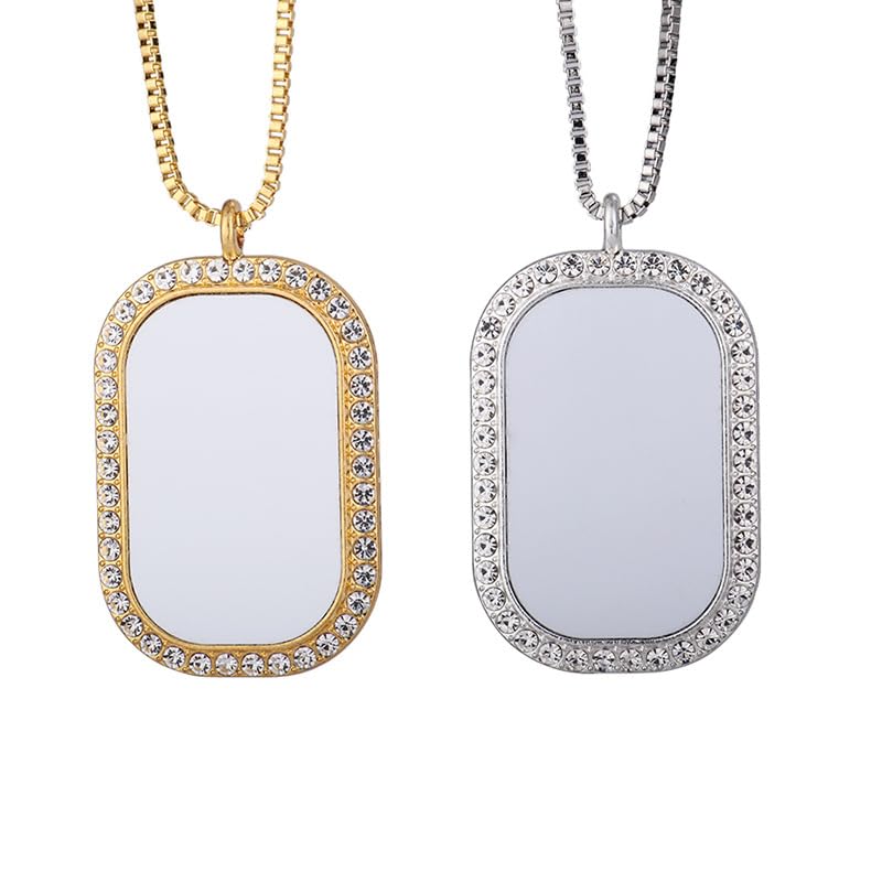 20pcs Sublimation Blank Necklace with Chain Set Blank Necklace Rhinestone Wing Shape Bezel Pendant Tray, 10 styles Sublimation Sheet, Tape Charms Ornament for DIY Heat Transfer Print
