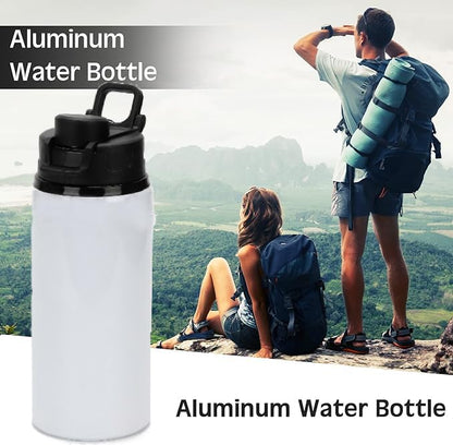 SCCFMM 8 Pack 20 oz Sublimation Blank Tumblers Outdoor Sport Bottles Aluminium Water Bottle with Color Straw Lid Blank Tumbler Heat Tape for DIY Heat Transfer